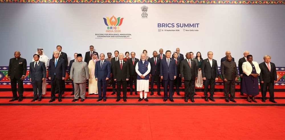 BRICS leaders meeting in New Delhi to discuss energy security, clean energy adoption, and the global transition away from fossil fuels.