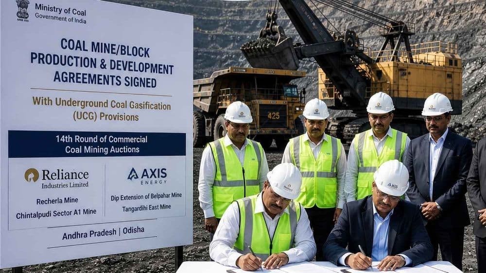 Govt Signs First Coal Mine Pacts with Underground Gasification Provisions