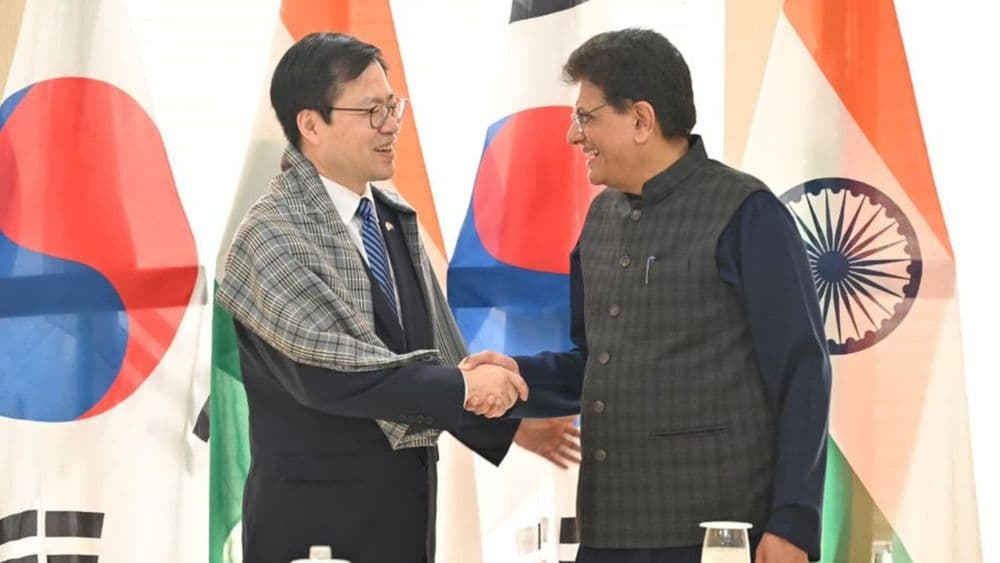 India, South Korea Discuss CEPA Upgrade, Deepen Cooperation in Green Energy